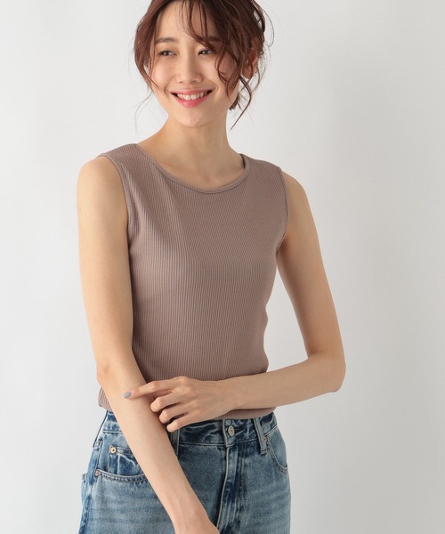 GLOBAL WORK（グローバルワーク）の「Beautee2WAYタンク/987161（タンクトップ・レディース・アイボリー/スミクロ/モカ/ブルー・LARGE/MEDIUM）」の16枚目の写真