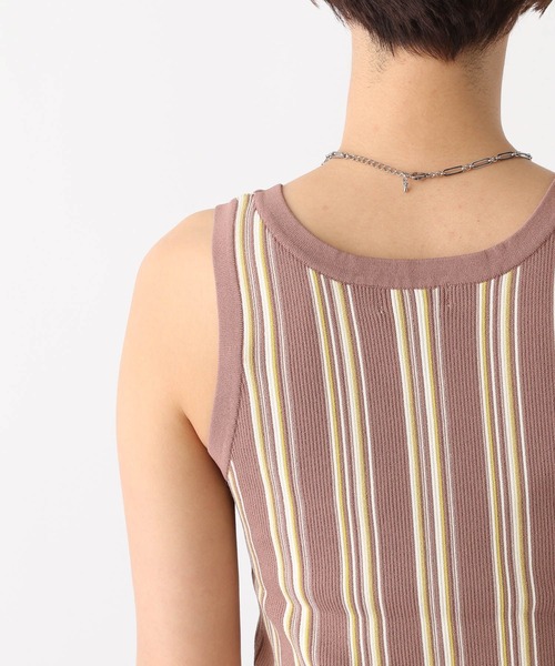 LEPSIM(レプシィム)の「14ゲージストライプタンク 102423(タンクトップ・レディース・ブラウン・FREE)」の8枚目の写真