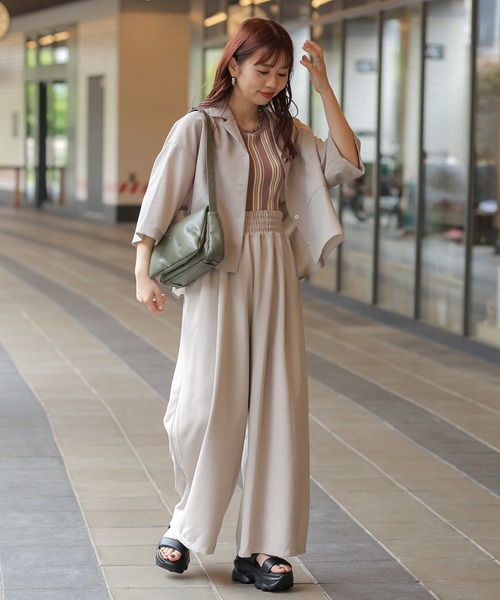 LEPSIM(レプシィム)の「14ゲージストライプタンク 102423(タンクトップ・レディース・ブラウン・FREE)」の16枚目の写真