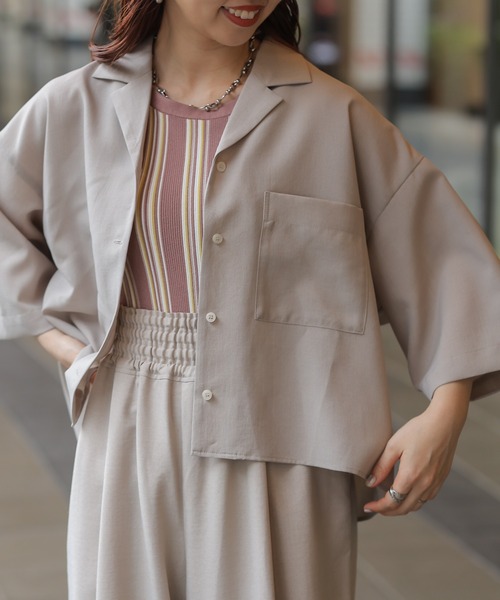 LEPSIM(レプシィム)の「14ゲージストライプタンク 102423(タンクトップ・レディース・ブラウン・FREE)」の12枚目の写真