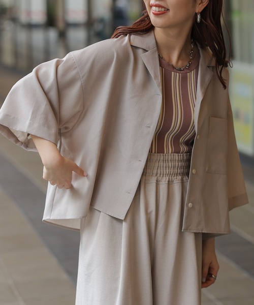 LEPSIM(レプシィム)の「14ゲージストライプタンク 102423(タンクトップ・レディース・ブラウン・FREE)」の13枚目の写真