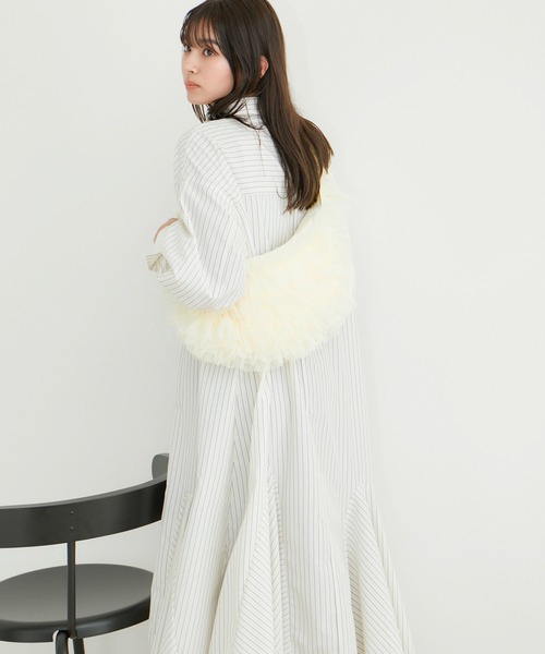 VIS（ビス）の「【洗える】美easyフレアシャツワンピース（シャツワンピース・レディース・ブラック系その他/サックスブルー/イエロー系その他・FS/FREE）」の16枚目の写真