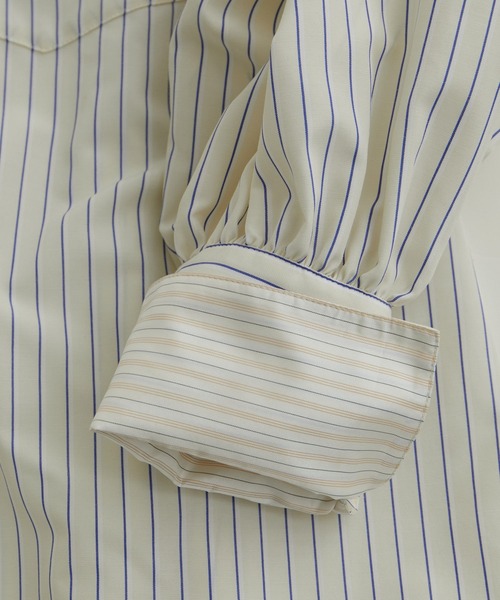 VIS（ビス）の「【洗える】美easyフレアシャツワンピース（シャツワンピース・レディース・ブラック系その他/サックスブルー/イエロー系その他・FS/FREE）」の11枚目の写真