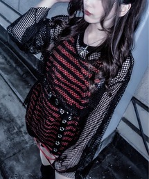 JOHN'S CLOSET（ジョンズクローゼット）の「【13】ダメージタンクトップ×メッシュロンT アンサンブル（Tシャツ/カットソー・メンズ）」
