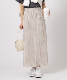 Cutie Blonde | 【無理せずキレイ】華やぐシャイニー感 プリーツナロースカート(スカート)
