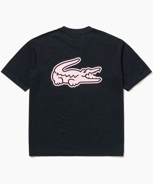 LACOSTE(ラコステ)の「【オンライン限定】LACOSTE オーバーサイズ バック プリント Tシャツ(Tシャツ/カットソー・メンズ・ブラック/ホワイト/ミント/ネイビー/チャコール/ダークグリーン/ホワイト×ピンク/ブラック×ピンク/パープル・3/4/5/6/2)」の4枚目の写真