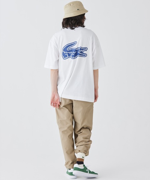 LACOSTE(ラコステ)の「【オンライン限定】LACOSTE オーバーサイズ バック プリント Tシャツ(Tシャツ/カットソー・メンズ・ブラック/ホワイト/ミント/ネイビー/チャコール/ダークグリーン/ホワイト×ピンク/ブラック×ピンク/パープル・3/4/5/6/2)」の16枚目の写真