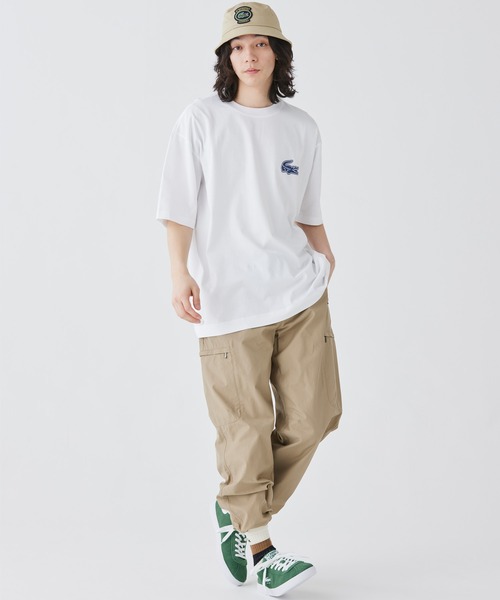 LACOSTE(ラコステ)の「【オンライン限定】LACOSTE オーバーサイズ バック プリント Tシャツ(Tシャツ/カットソー・メンズ・ブラック/ホワイト/ミント/ネイビー/チャコール/ダークグリーン/ホワイト×ピンク/ブラック×ピンク/パープル・3/4/5/6/2)」の18枚目の写真