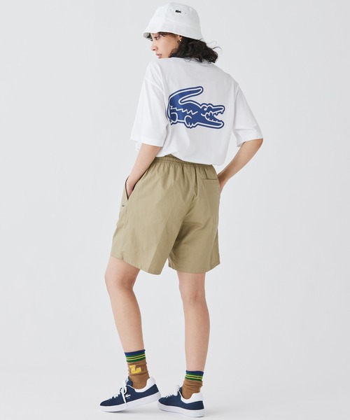 LACOSTE(ラコステ)の「【オンライン限定】LACOSTE オーバーサイズ バック プリント Tシャツ(Tシャツ/カットソー・メンズ・ブラック/ホワイト/ミント/ネイビー/チャコール/ダークグリーン/ホワイト×ピンク/ブラック×ピンク/パープル・3/4/5/6/2)」の14枚目の写真