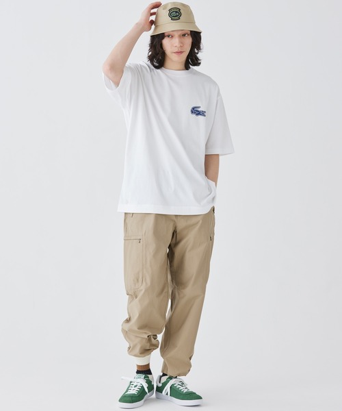 LACOSTE(ラコステ)の「【オンライン限定】LACOSTE オーバーサイズ バック プリント Tシャツ(Tシャツ/カットソー・メンズ・ブラック/ホワイト/ミント/ネイビー/チャコール/ダークグリーン/ホワイト×ピンク/ブラック×ピンク/パープル・3/4/5/6/2)」の19枚目の写真