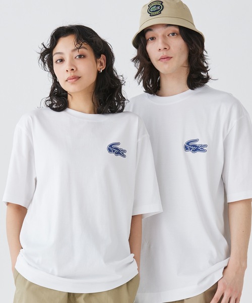 LACOSTE(ラコステ)の「【オンライン限定】LACOSTE オーバーサイズ バック プリント Tシャツ(Tシャツ/カットソー・メンズ・ブラック/ホワイト/ミント/ネイビー/チャコール/ダークグリーン/ホワイト×ピンク/ブラック×ピンク/パープル・3/4/5/6/2)」の20枚目の写真