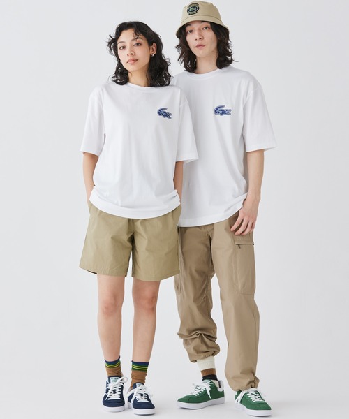 LACOSTE(ラコステ)の「【オンライン限定】LACOSTE オーバーサイズ バック プリント Tシャツ(Tシャツ/カットソー・メンズ・ブラック/ホワイト/ミント/ネイビー/チャコール/ダークグリーン/ホワイト×ピンク/ブラック×ピンク/パープル・3/4/5/6/2)」の11枚目の写真