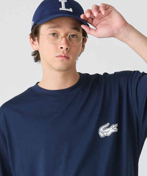 【LACOSTE】オーバーサイズ！ロゴTシャツ★国内発関税込 LACOSTE tシャツ 「オンライン限定」LACOSTE オーバーサイズ