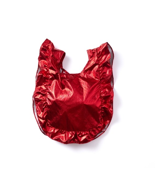 NON TOKYO（ノントーキョー）の「NON TOKYO/ノントーキョー/フリルエコバッグ(S)（ハンドバッグ・レディース・シルバー/ブルー/レッド・FREE）」の9枚目の写真