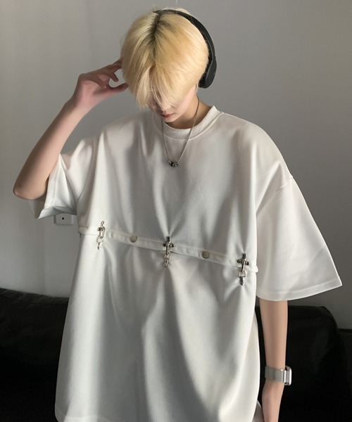 【セール】【FVLMEN】docking design halfsleeve tee/ドッキング デザイン ハーフスリーブ T(Tシャツ/カットソー)|FVLMEN(フルメン)