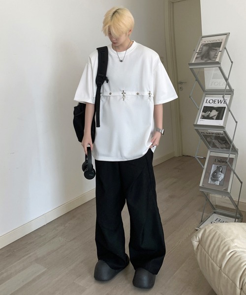 【セール】【FVLMEN】docking design halfsleeve tee/ドッキング デザイン ハーフスリーブ T(Tシャツ/カットソー)|FVLMEN(フルメン) 【セール】【FVLMEN】docking design halfsleeve tee/ドッキング デザイン ハーフスリーブ T(Tシャツ/カットソー)|FVLMEN(フルメン)