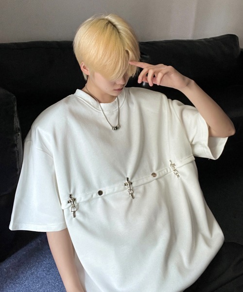 【セール】【FVLMEN】docking design halfsleeve tee/ドッキング デザイン ハーフスリーブ T(Tシャツ/カットソー)|FVLMEN(フルメン) 【セール】【FVLMEN】docking design halfsleeve tee/ドッキング デザイン ハーフスリーブ T(Tシャツ/カットソー)|FVLMEN(フルメン)