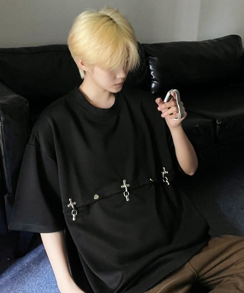 【セール】【FVLMEN】docking design halfsleeve tee/ドッキング デザイン ハーフスリーブ T(Tシャツ/カットソー)|FVLMEN(フルメン) 【セール】【FVLMEN】docking design halfsleeve tee/ドッキング デザイン ハーフスリーブ T(Tシャツ/カットソー)|FVLMEN(フルメン)