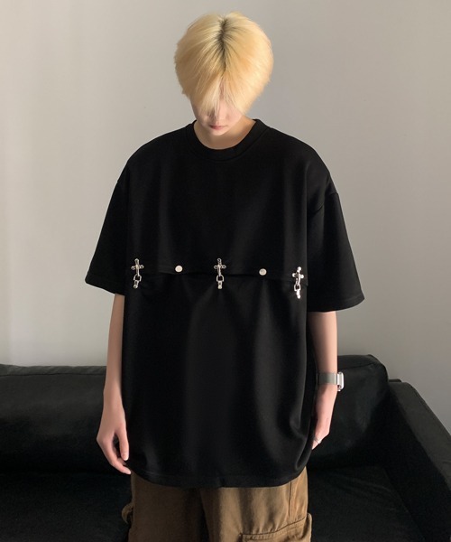 【セール】【FVLMEN】docking design halfsleeve tee/ドッキング デザイン ハーフスリーブ T(Tシャツ/カットソー)|FVLMEN(フルメン) 【セール】【FVLMEN】docking design halfsleeve tee/ドッキング デザイン ハーフスリーブ T(Tシャツ/カットソー)|FVLMEN(フルメン)