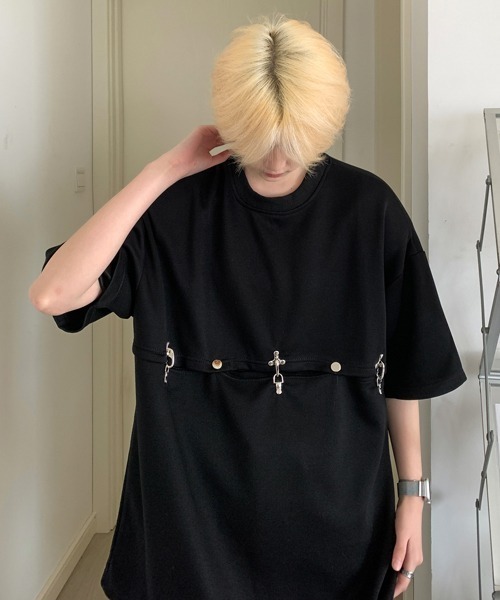 【セール】【FVLMEN】docking design halfsleeve tee/ドッキング デザイン ハーフスリーブ T(Tシャツ/カットソー)|FVLMEN(フルメン) 【セール】【FVLMEN】docking design halfsleeve tee/ドッキング デザイン ハーフスリーブ T(Tシャツ/カットソー)|FVLMEN(フルメン)