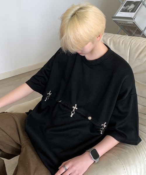 【セール】【FVLMEN】docking design halfsleeve tee/ドッキング デザイン ハーフスリーブ T(Tシャツ/カットソー)|FVLMEN(フルメン) 【セール】【FVLMEN】docking design halfsleeve tee/ドッキング デザイン ハーフスリーブ T(Tシャツ/カットソー)|FVLMEN(フルメン)