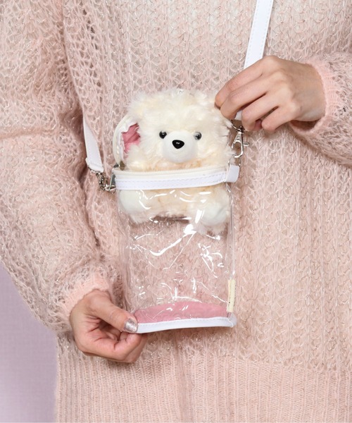 emesuelee(エメスーリー)の「推し活 ぬいぐるみクリアバッグ(その他雑貨・レディース・ピンク/レッド/グレー/パープル/グリーン/アイボリー/オレンジ/イエロー/ブルー・フリー)」の8枚目の写真