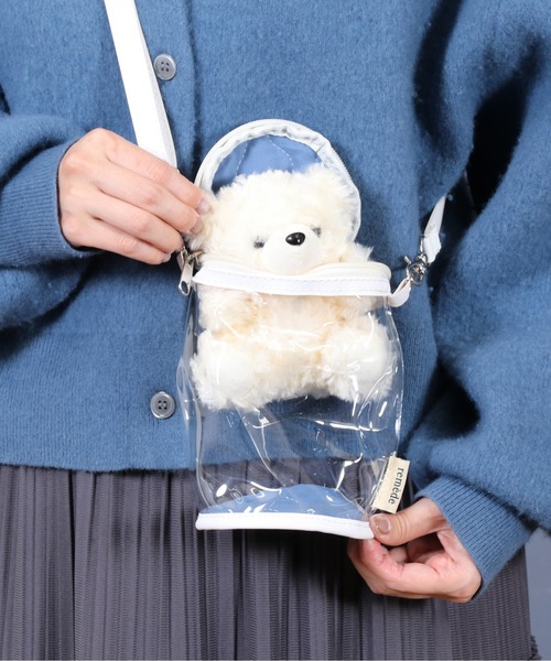 emesuelee(エメスーリー)の「推し活 ぬいぐるみクリアバッグ(その他雑貨・レディース・ピンク/レッド/グレー/パープル/グリーン/アイボリー/オレンジ/イエロー/ブルー・フリー)」の5枚目の写真