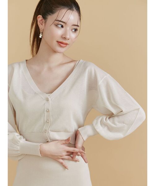 RESEXXY（リゼクシー）の「パールコンビマーブルピアス（ピアス（両耳用）・レディース・ブラウン/アイボリー・FREE）」の9枚目の写真