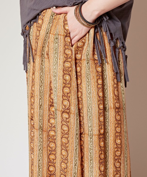 チャイハネ（チャイハネ）の「【チャイハネ】シブロンワイドパンツ（その他パンツ・レディース・グリーン/ホワイト/ネイビー/オレンジ・FREE）」の13枚目の写真