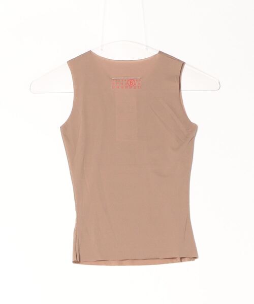MM6 Maison Margiela(エムエムシックス メゾン マルジェラ)の「MM6 WOMAN TANK TOP(タンクトップ・レディース・ライトブラウン・SMALL/MEDIUM)」の2枚目の写真