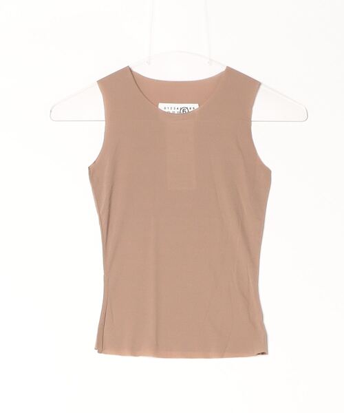 MM6 Maison Margiela(エムエムシックス メゾン マルジェラ)の「MM6 WOMAN TANK TOP(タンクトップ・レディース・ライトブラウン・SMALL/MEDIUM)」の4枚目の写真