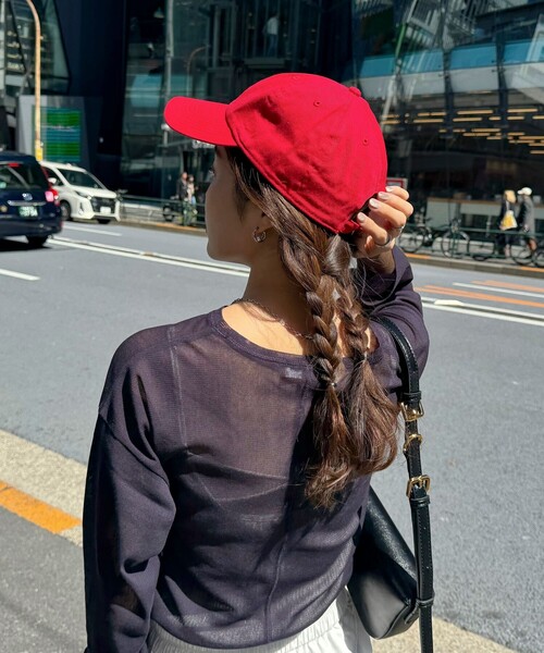 fredy emue（フレディエミュ）の「【新色登場】FR刺しゅうキャップ（キャップ・レディース・チャコールグレー/ベージュ/ネイビー/レッド/ライトグリーン/サックスブルー/ロイヤルブルー・FREE）」の17枚目の写真