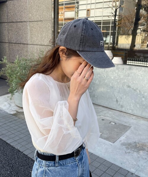 fredy emue（フレディエミュ）の「【新色登場】FR刺しゅうキャップ（キャップ・レディース・チャコールグレー/ベージュ/ネイビー/レッド/ライトグリーン/サックスブルー/ロイヤルブルー・FREE）」の20枚目の写真