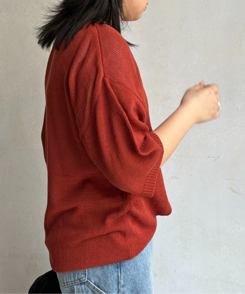CPCM(シーピーシーエム)の「サガラ刺繍透かし半袖ニットプルオーバー(ニット/セーター・メンズ・ブラック/ホワイト/オレンジ・MEDIUM/LARGE)」の22枚目の写真