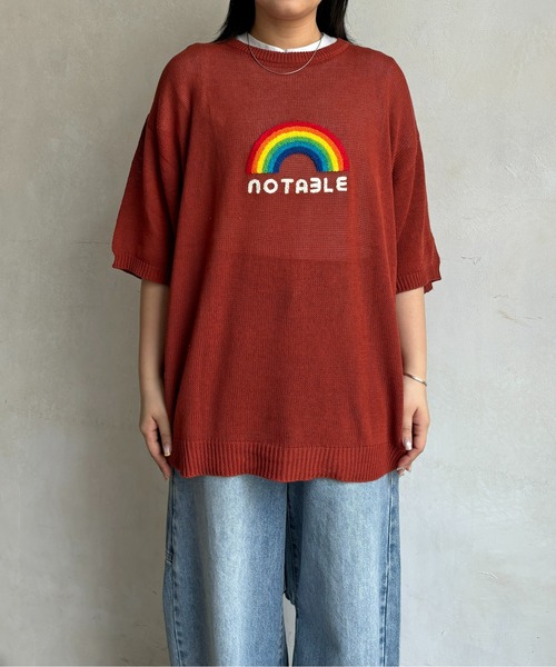 CPCM(シーピーシーエム)の「サガラ刺繍透かし半袖ニットプルオーバー(ニット/セーター・メンズ・ブラック/ホワイト/オレンジ・MEDIUM/LARGE)」の21枚目の写真