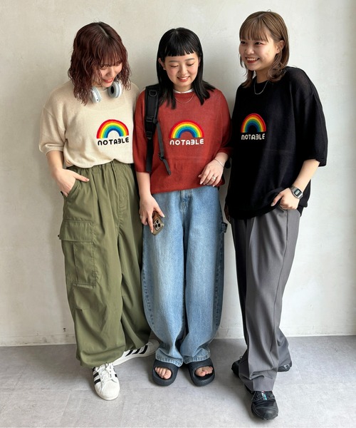 CPCM(シーピーシーエム)の「サガラ刺繍透かし半袖ニットプルオーバー(ニット/セーター・メンズ・ブラック/ホワイト/オレンジ・MEDIUM/LARGE)」の14枚目の写真