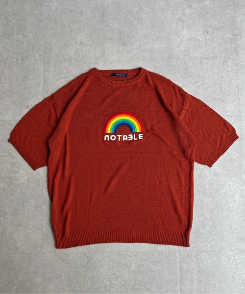 CPCM(シーピーシーエム)の「サガラ刺繍透かし半袖ニットプルオーバー(ニット/セーター・メンズ・ブラック/ホワイト/オレンジ・MEDIUM/LARGE)」の15枚目の写真