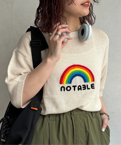 CPCM(シーピーシーエム)の「サガラ刺繍透かし半袖ニットプルオーバー(ニット/セーター・メンズ・ブラック/ホワイト/オレンジ・MEDIUM/LARGE)」の11枚目の写真