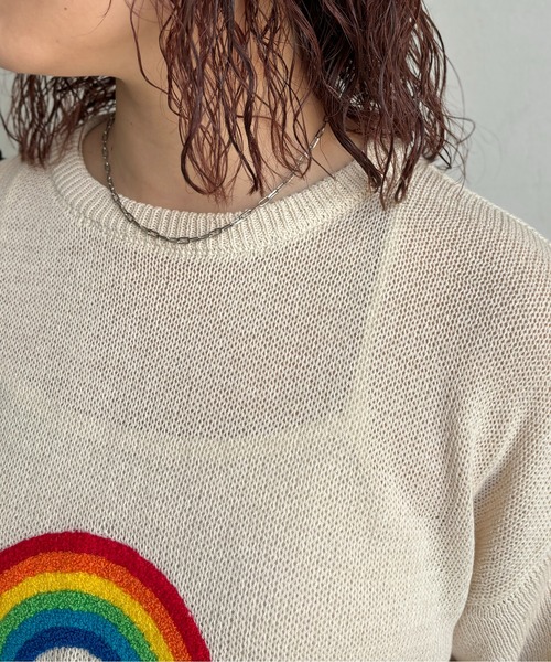CPCM(シーピーシーエム)の「サガラ刺繍透かし半袖ニットプルオーバー(ニット/セーター・メンズ・ブラック/ホワイト/オレンジ・MEDIUM/LARGE)」の9枚目の写真