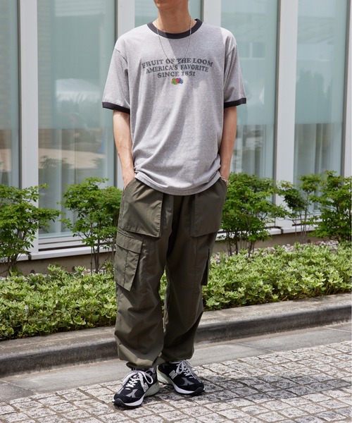 セール】【FRUIT OF THE LOOM】UNISEXリンガーTシャツ※（Tシャツ