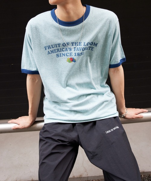 セール】【FRUIT OF THE LOOM】UNISEXリンガーTシャツ※（Tシャツ