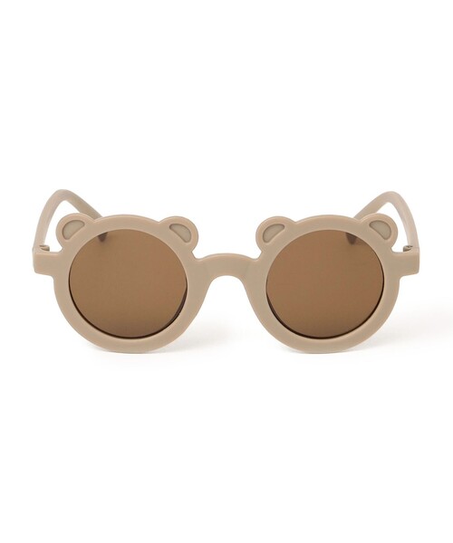 SHIPS（シップス）の「SHIPS KIDS:クマ型 ミニ サングラス（サングラス・キッズ・アイボリー/サックスブルー/ブラウン/スモークピンク・ONE SIZE）」の2枚目の写真