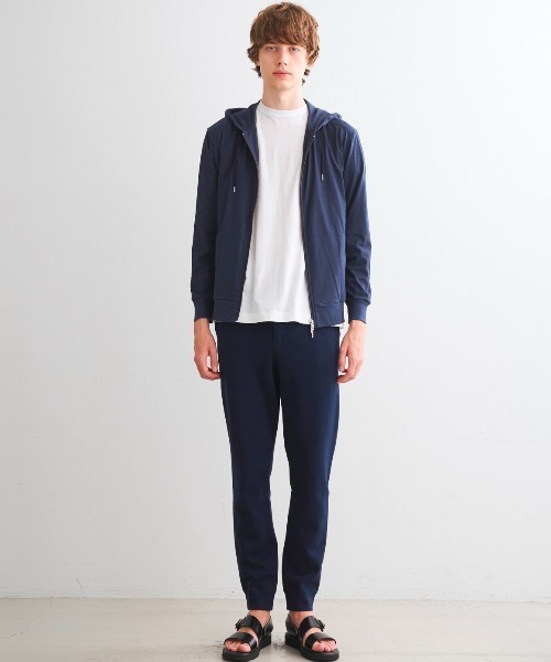 three dots(スリードッツ)の「サンデッドジャージー ジップフーディ(パーカー・メンズ・ブラック/ライトグレー/ホワイト/ネイビー・SMALL/MEDIUM/LARGE)」の7枚目の写真