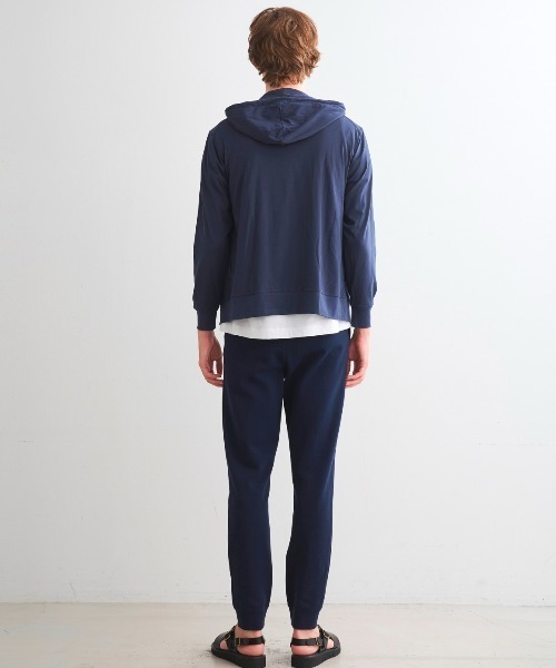 three dots（スリードッツ）の「サンデッドジャージー ジップフーディ