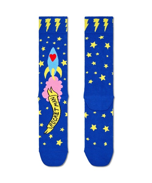 Happy Socks(ハッピーソックス)の「《Happy Socks × ELTON JPHM》 Limited sock(ソックス/靴下・レディース・ブラック/ブルー/オフホワイト/ネイビー・SMALL/MEDIUM)」の8枚目の写真