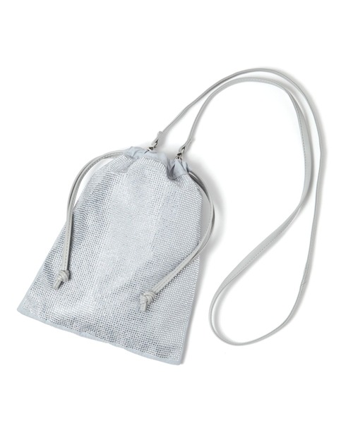 LAKOLE(ラコレ)の「2WAYキラキラ巾着ショルダーバッグ / 116437(ショルダーバッグ・レディース・グレー/ブラック・FREE)」の10枚目の写真