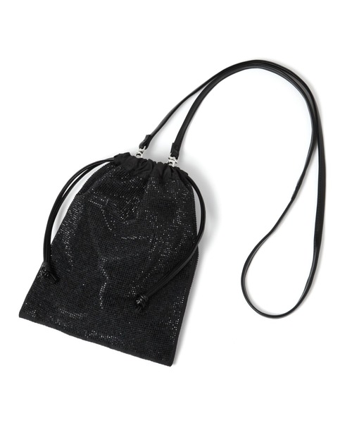 LAKOLE(ラコレ)の「2WAYキラキラ巾着ショルダーバッグ / 116437(ショルダーバッグ・レディース・グレー/ブラック・FREE)」の11枚目の写真