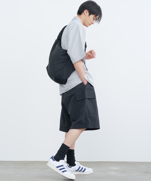 SINSS（シンス）の「Loose fit stripe shirts / ルーズフィットストライプシャツ（半袖）（シャツ/ブラウス・メンズ・ホワイト×グレー/ホワイト×ブルー・LARGE/MEDIUM/SMALL）」の12枚目の写真