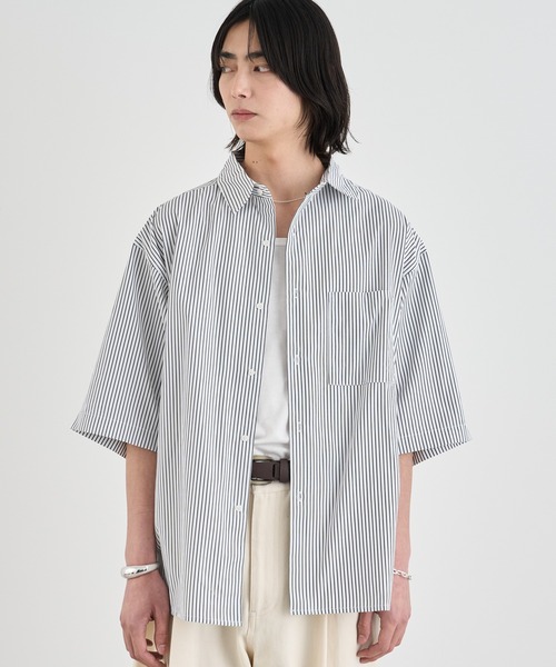 Loose fit stripe shirts / ルーズフィットストライプシャツ（半袖