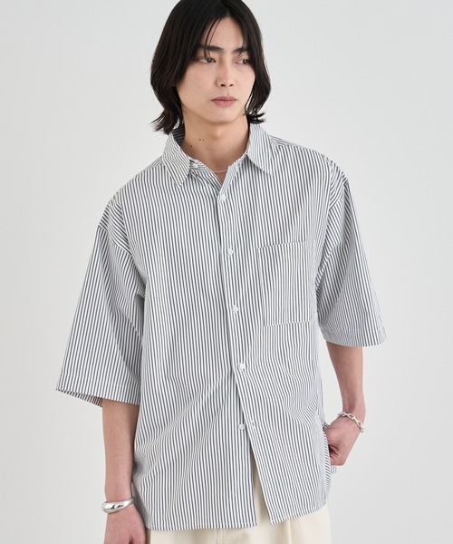 Loose fit stripe shirts / ルーズフィットストライプシャツ（半袖